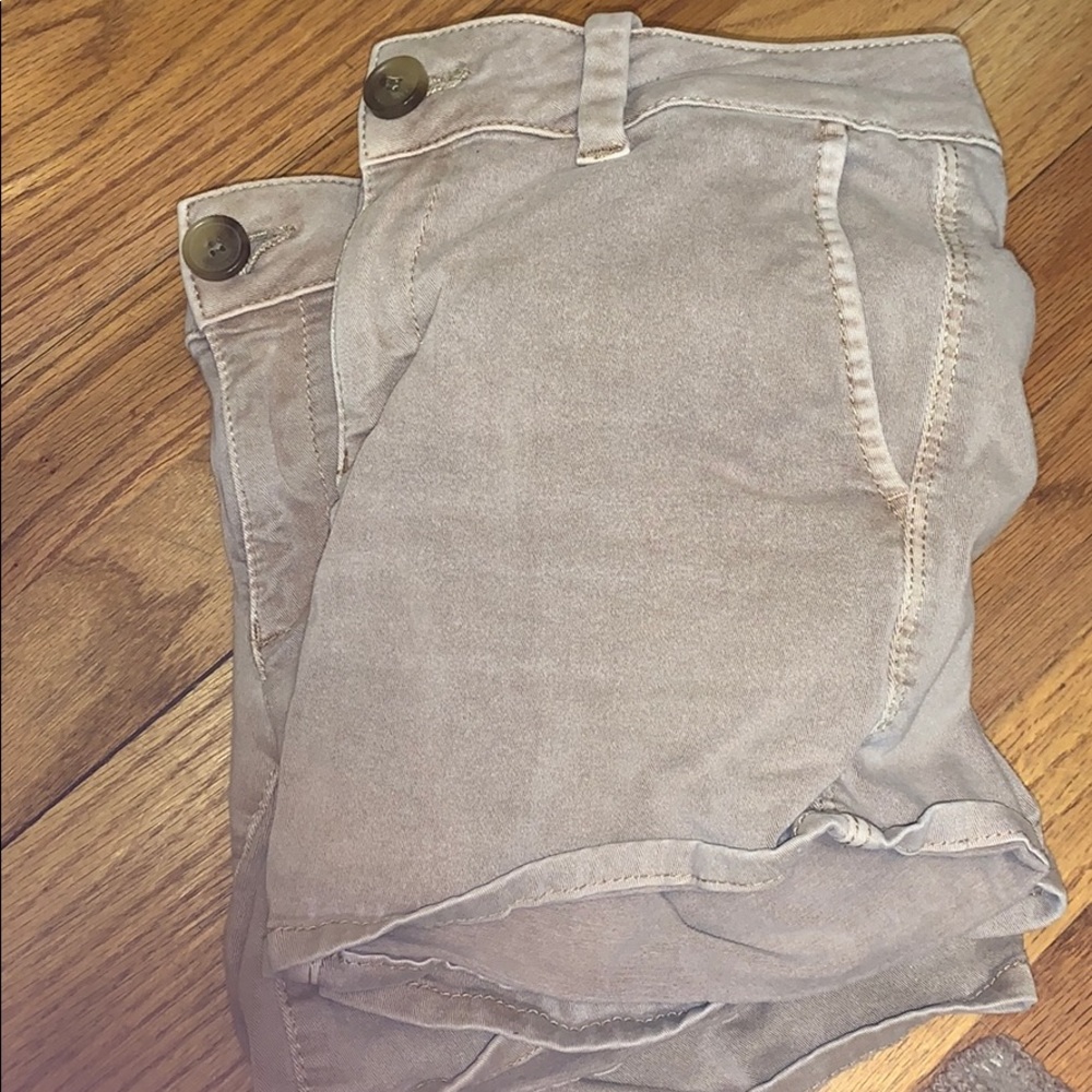 Khaki midi (half Bermuda) shorts 2 PAIRS